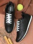 ESMEE CASUAL LACE UP SNEAKERS SHOES BLACK