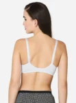 Front open seamless moulded bra White