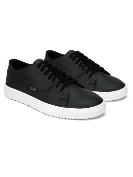 ESMEE CASUAL LACE UP SNEAKERS SHOES BLACK