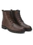 ESMEE OSTRICH PATTERN BOOTS BROWN