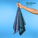 PTO! Polka Turn Over! + TBC! The Boss Collection! Men’s Hankies, 100% Organic Cotton, Pack of 6