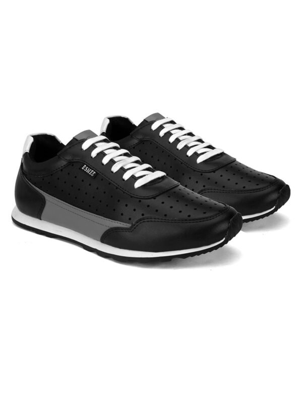 ESMEE LACE UP CASUAL SPORTY LOOK SHOES BLACK