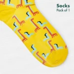 DND! Do Not Dino Me! Unisex Socks, 100% Organic Cotton, Ankle Length, Pack of 1