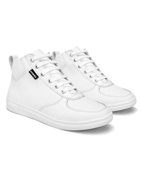 ESMEE LACE UP ANKLE SPORTY SNEAKERS WHITE