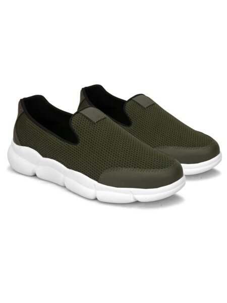 ESMEE CASUAL SLIP ON SNEAKERS SHOES OLIVE