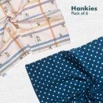 PTO! Polka Turn Over! + TBC! The Boss Collection! Men’s Hankies, 100% Organic Cotton, Pack of 6