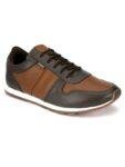 ESMEE CASUAL LACE UP SNEAKERS SHOES BROWN