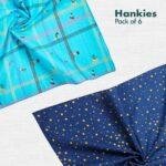 PTO! Polka Turn Over! + TBC! The Boss Collection! Men’s Hankies, 100% Organic Cotton, Pack of 6