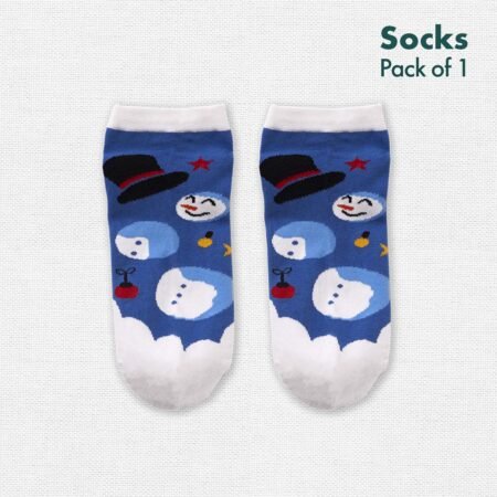 The Snow Squad! Unisex Socks, 100% Organic Cotton, Ankle Length, Pack of 1