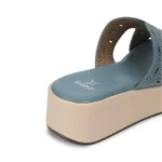 Bliss Laser Cut Wedge Light Blue