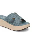 Bliss Laser Cut Wedge Light Blue