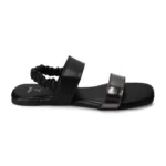 Bliss Backstrap Flat Sandal Black