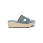 Bliss Laser Cut Wedge Light Blue