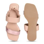 Bliss Backstrap Flat Sandal peach