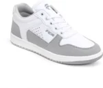 Men’s Casual Trendy Comfort Party Stylish Fashion Sneakers Shoes For Men (White, Grey)