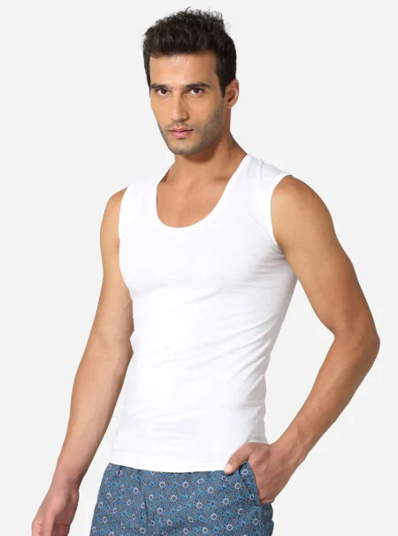 Men roundneck Broad shoulder vest - Pack of 2