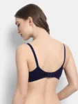 Double layered seamed bra with trimmed lace at the end Navy Blue-b_1_1653002451