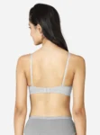 Double layered seamless medium coverage bra Grey