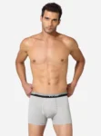 Premium cotton trunk with pouch fly opening Grey