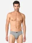 Premium cotton inner elastic brief with maximum coverage Grey