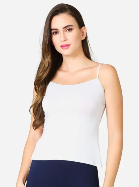 Micro Modal Camisole With Adjustable Shoulder Straps White