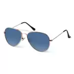 Sapphire Sparkle Polarized Aviator Sunglasses