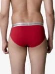 Super soft elastane brief with metallic waistband