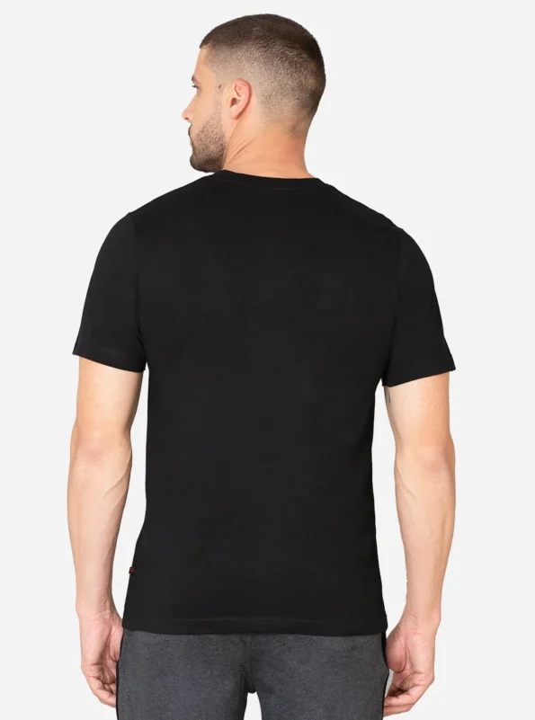 Modern fit round neck T-shirt Black