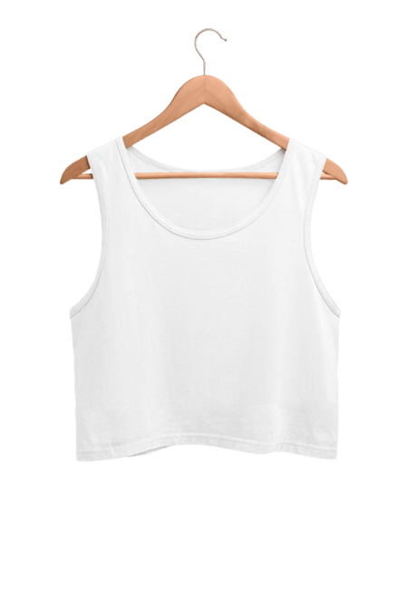 Women Crop Tank Top White