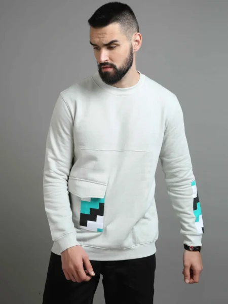 Geometric Printed Hip Hop Sweatshirt