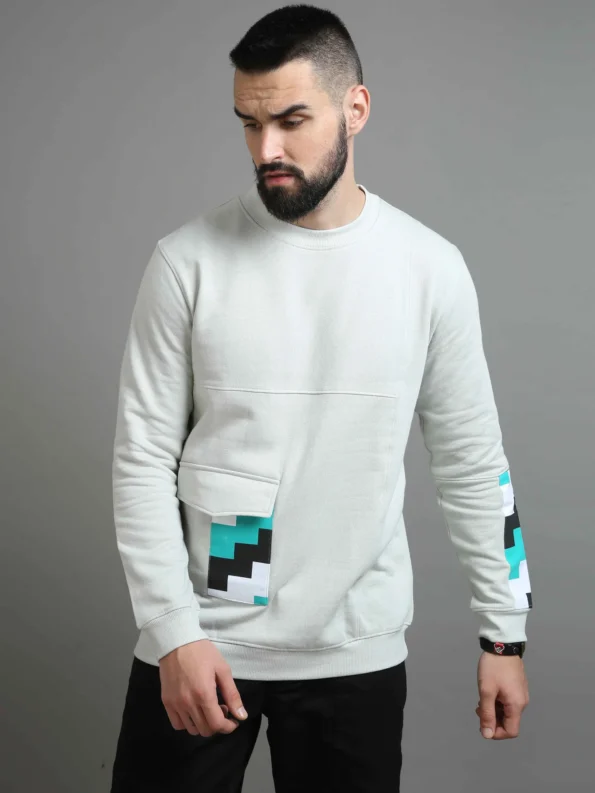 Geometric Printed Hip Hop Sweatshirt