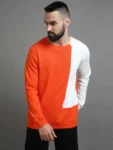 Burnt Orange and white Sweatshirt