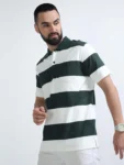 Timber Green and White Polo T-Shirt