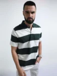 Timber Green and White Polo T-Shirt