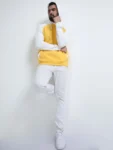 Arylide Yellow and white Hoodie