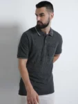 Charcoal Grey Polo T-Shirt