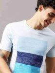 Blue Color Block T-Shirt