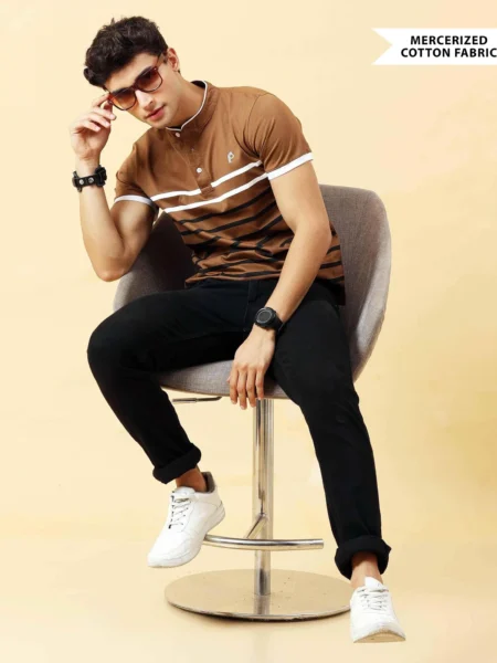 Brown Stripes T-Shirt