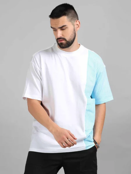 Two Tone Drop Shoulder Utility T-Shirt