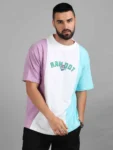 Pastel Colorblock Drop Shoulder T-Shirt