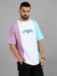 Pastel Colorblock Drop Shoulder T-Shirt