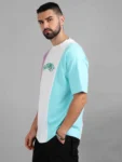 Pastel Colorblock Drop Shoulder T-Shirt