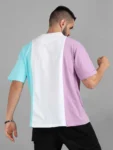 Pastel Colorblock Drop Shoulder T-Shirt