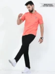 Peachy Pink Polo T-Shirt