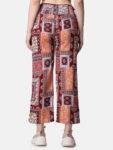 7Popwings Women Casual Boho Printed Regular Fit Trouser